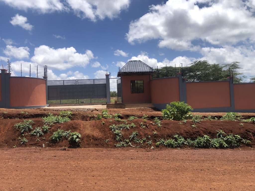 New main gate entrance into the ecoVillage