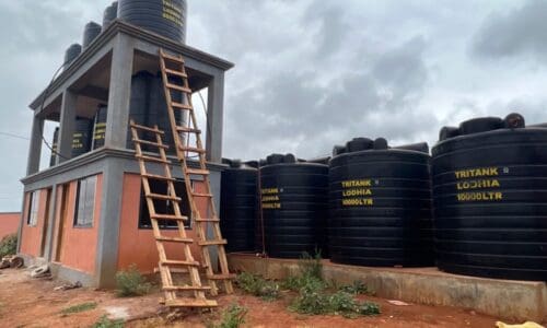 Main clean water supply tower