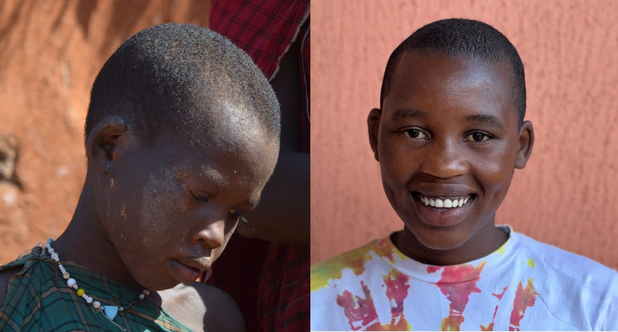 our mission, sponsor a girl image compost of maria before and after rescuing