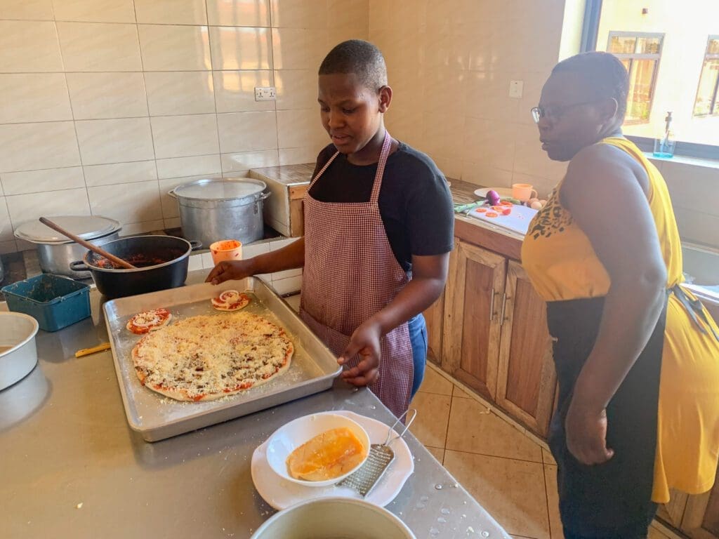  Yeyolai in the kitchen receiving vocational training at MGRC
