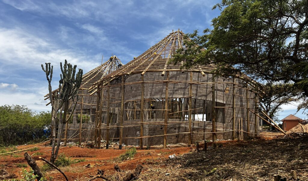 construction progress of the villas
